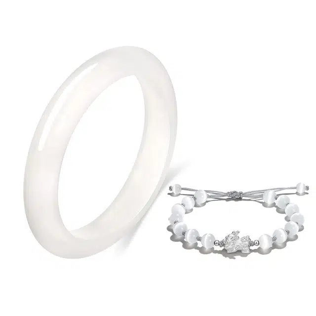 【美人镯】 岁月静好 白月光温润细腻古色古香经典貔貅宝宝叠戴新中式典雅端庄汉服旗袍宫廷风轻奢显白水润#好运 琉璃 手镯 男女同款情侣款