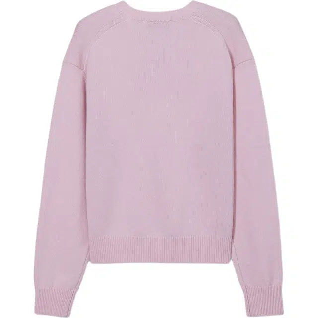 Dunst UNISEX CASHMERE V-NECK SWEATER SOFT PINK V