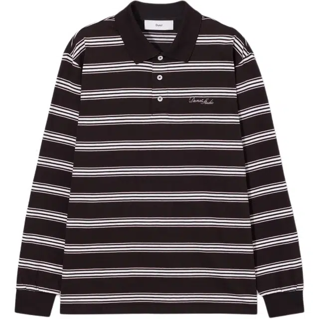Dunst FW25 UNISEX MULTI STRIPE COLLARED T-SHIRT T