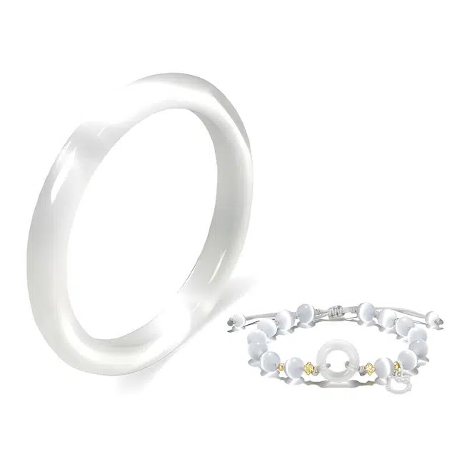 琉堇 中式招财猫平安扣民族风复古国风叠戴一步一响叮当镯创意设计感手饰 简约高级感气质凤配饰 白月光贵妃镯#好运 琉璃 手镯 女款