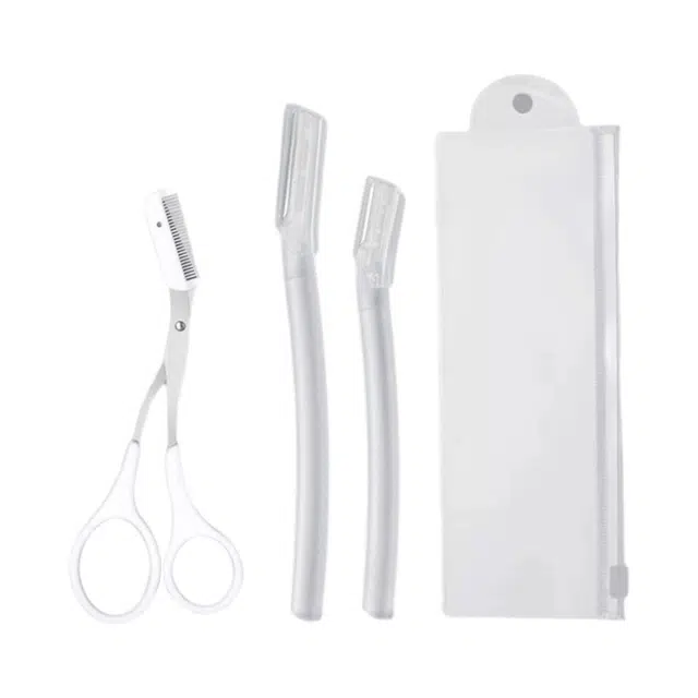 悦语 修眉刀初学者修眉剪刀安全型刮毛刀刮眉刀神器微距男女士专用