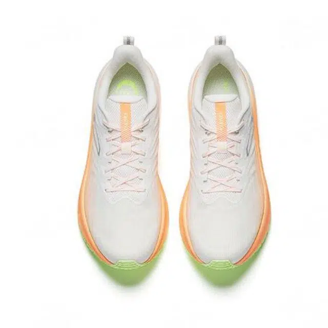 超级安踏 火箭专业竞速跑鞋透气款跑步鞋简约通用 男款 荧光甜瓜橙