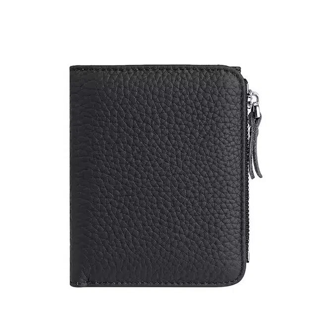 老人头 简约便携多卡位 头层牛皮 钱包 女款 黑色/棕色