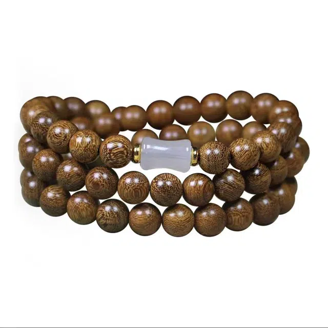 郁馨 步步高升竹节珠禅意素雅温柔小众设计多圈盘玩手饰 时来运转学业有成考公考试上岸#好运 金丝檀木 手串 男女同款情侣款