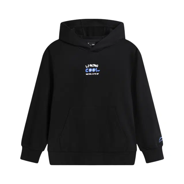 李宁儿童卫衣 运动生活系列 运动潮流系列 针织套头连帽保暖宽松长袖 儿童款