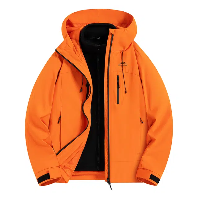 贵人鸟 山系户外冲锋三合一可拆卸内胆宽松保暖运动日常百搭夹克外套 男款