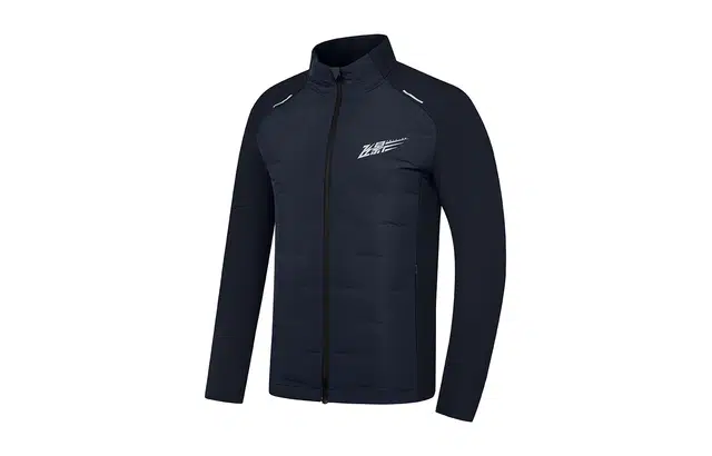 乔丹 飞影 防泼水科技  轻盈保暖口袋拉链 修身立领百搭休闲 运动健身跑步羽绒服 男款