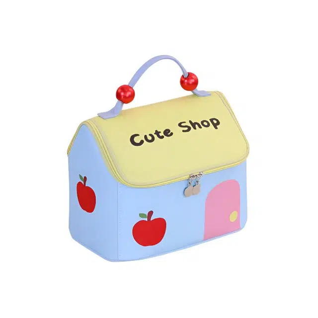 巨晶多巴胺小房子化妆包大容量便携超大高端化妆品收纳包分区旅行包洗漱包 单层防尘防摔