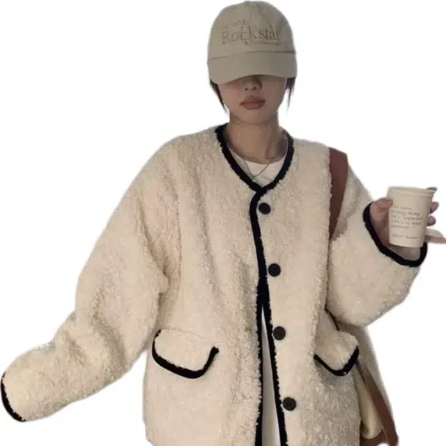 思蓓儿 宽松适中圆领长袖皮草 女款