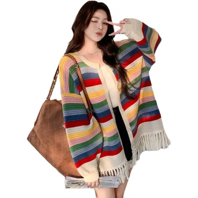 沐晓欣 舒适时尚通勤针织衫 女款