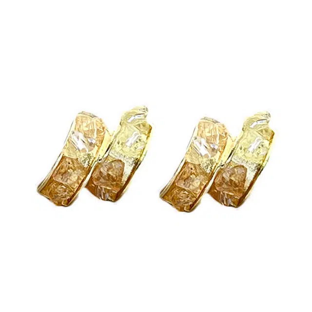 澜耀 轻奢渐变 百搭小众简约复古精致法式耳饰 合金 耳环 女款