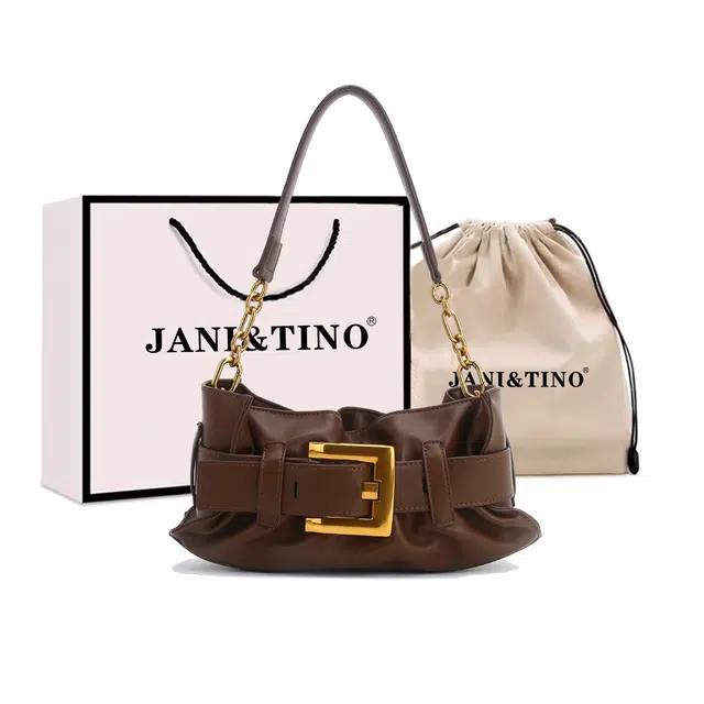 JANITINO Retro Baguette Bag
