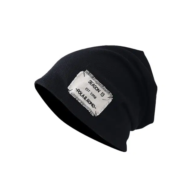 祎步康 日系小众褶皱纯色百搭冷帽 涤纶 素颜包头帽韩版显脸小套头帽 男女同款情侣款