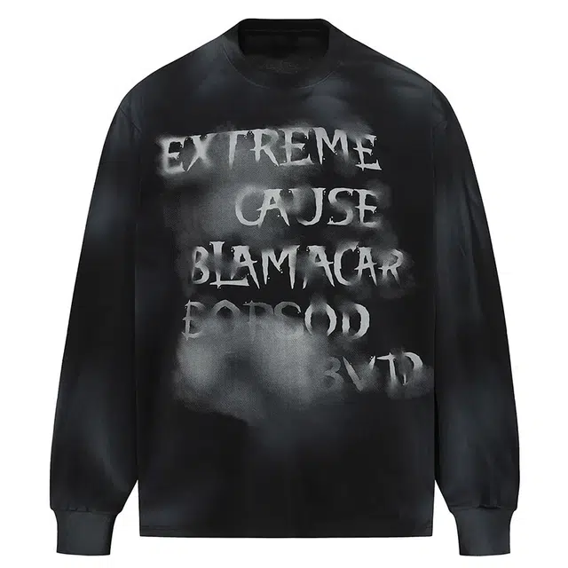 极限涡轮 美式复古高街喷漆潮流字母印花宽松休闲百搭长袖卫衣 男女同款