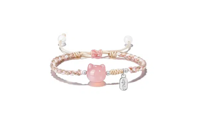 【萌猫系列】 迎百宝 招财猫 新中式国风平安喜乐 在逃转运珠 甜美可爱高级感#好运 合金 手链 男女同款情侣款