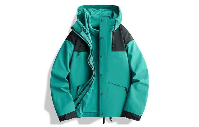 木林森 户外挡雪一套三穿连帽防泼水防风透气不闷汗保暖防寒可拆卸内胆三合一冲锋外套夹克 男女同款