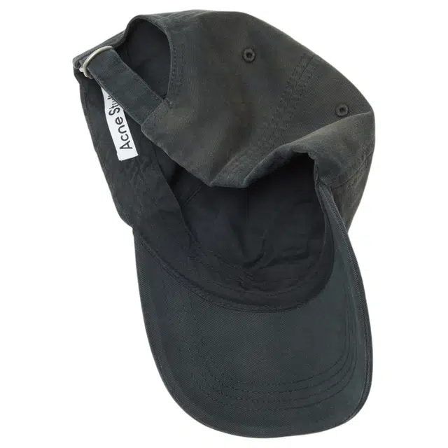 Acne Studios Logo Cotton Cap Black