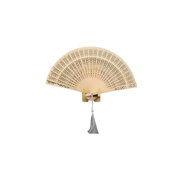 【夏天清凉】 缇克玺 扇子折扇古风中国风汉服旗袍舞蹈跳舞儿童学生随身  竹木 摆件好运 男女同款情侣款