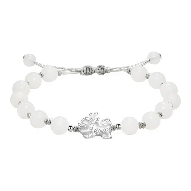 【八方来才 转运貔貅】 月岚 珠吞金兽新中式轻奢小众设计高级感国潮复古风简约百搭约会可调节#好运 菩提根 手链 男女同款情侣款