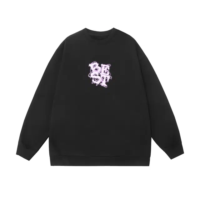 棉基因 早秋童趣炫彩撞色高街时尚潮牌简约潮男青少年复古男装减龄感通勤高级感韩系穿搭女士基础款无帽打底衫慵懒风女圆领卫衣 男女同款