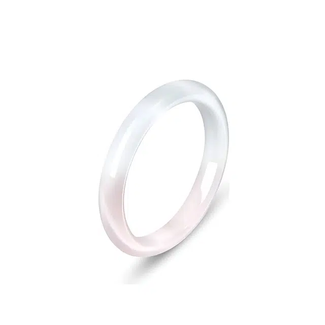 琉堇 夏日多巴胺 马卡龙渐变国潮复古优雅蓝粉渐变色甜美素雅新中式古色古香古风素圈显白水润古典贵妃镯 小众宫廷风 琉璃 手镯 女款