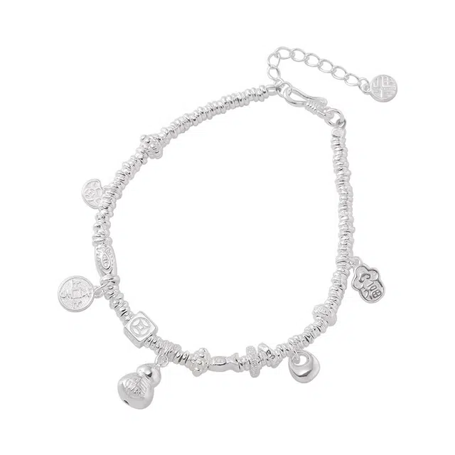 艾卡拉 国风设计 银 项链 男女同款情侣款