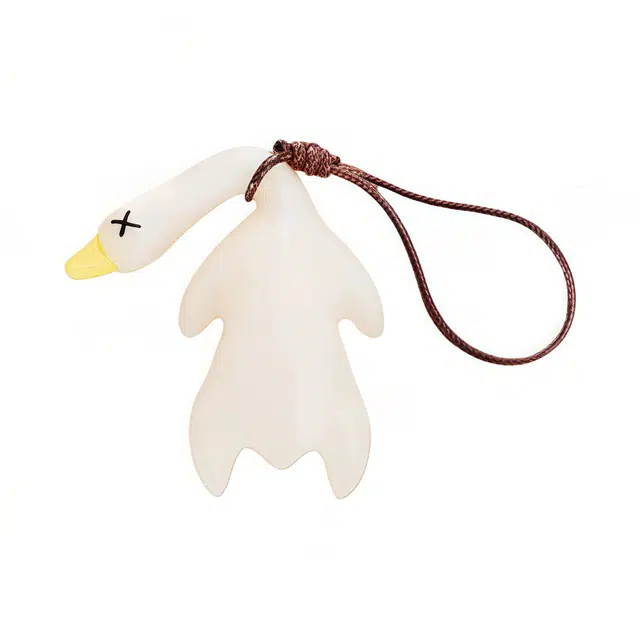 清脆小溪 变色烤鸭车挂  个性创意时尚潮流小众高级设计书包百搭趣味 亚克力 挂件 男女同款情侣款