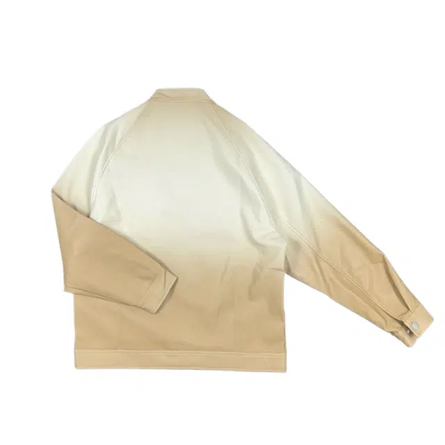 【dme】 美式复古设计感渐变撞色立领慵懒风宽松休闲工装百搭外套夹克 男女同款