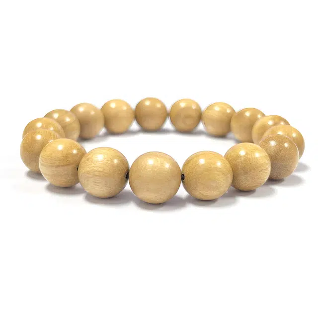 琉堇 绕指柔盘玩素圈佛珠 新中式简约精致过手留香转运珠 收藏级安神静心文玩盘串可调节弹力绳#好运 奶香木 手串 男女同款情侣款