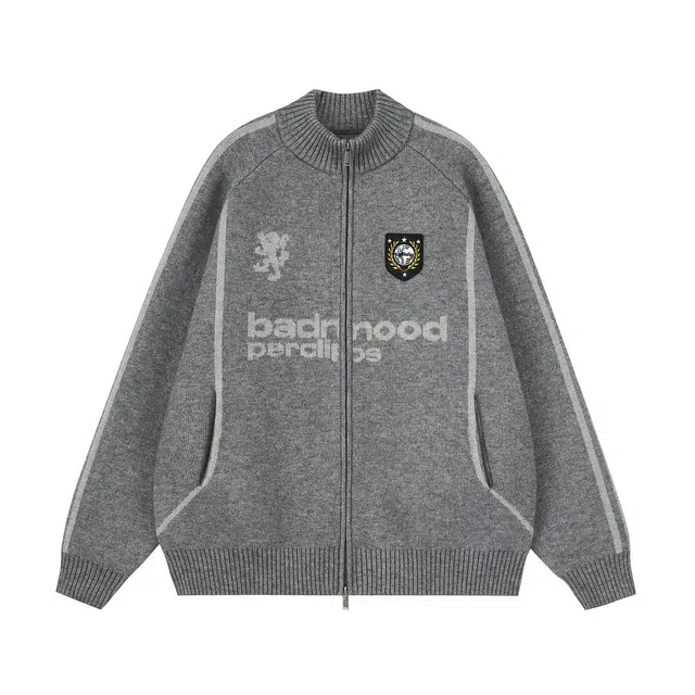 花蔓色 多风格潮流宽松拉链截短外套 女款