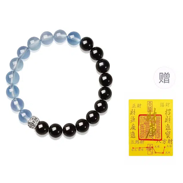 【到手两件】 良辰缘 轻盈剔透前程似锦新中式国潮小众设计精致百搭轻奢风#好运 黑檀 手串 男女同款情侣款
