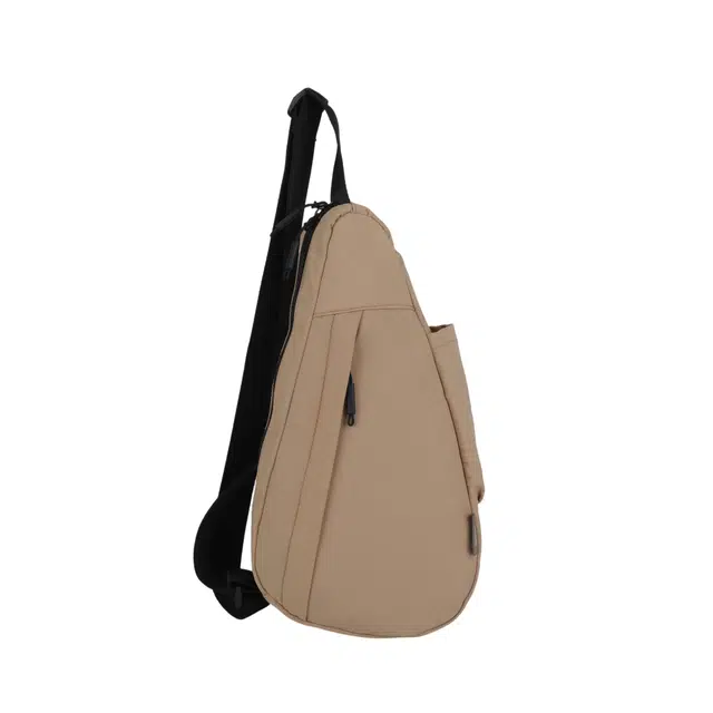 德力熊 潮牌背包轻便休闲胸包百搭斜挎包 牛津布 单肩包 常规 男女同款情侣款 卡其色/黑色/白色