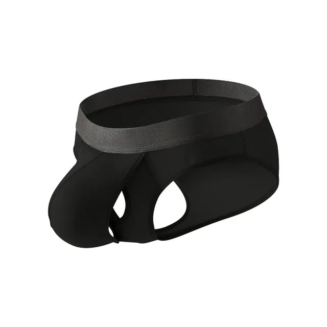 秀黛 简约纯色 提花弹力轻薄柔软舒适亲肤轻盈顺滑贴身防夹臀不勒裆枪弹分离立体空间三角内裤 女款