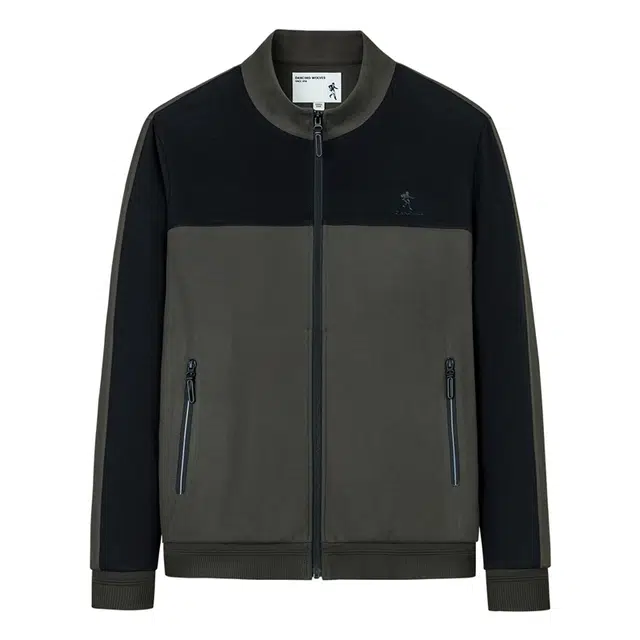 与狼共舞 高弹力柔软亲肤舒适抗皱时尚撞色拼接户外防风立领夹克外套 男款