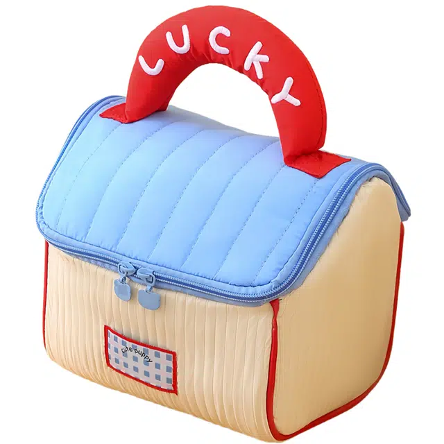 姝娈小房子化妆包收纳盒 可爱大容量高颜值手提便携防水