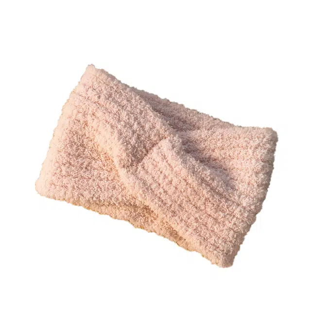 左欧 蝴蝶结洗脸束化妆头套洗漱敷面膜宽边头#好运 绒布 发箍 女款