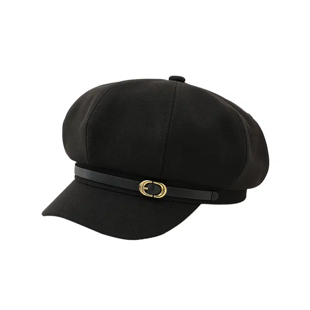 稻草人 秋冬经典百搭复古八角蓓蕾帽 日系时尚显脸小文艺报童帽 聚酯纤维 贝雷帽 女款