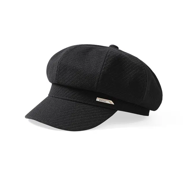 南极人 韩版百搭八角帽子显脸小秋冬季高级感复古文艺鸭舌画家帽报童帽 气质 贝雷帽 女款