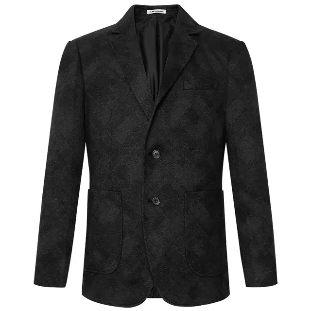 利郎 商务提花休闲两粒扣西服秋季平驳领时尚修身长袖西装 男款