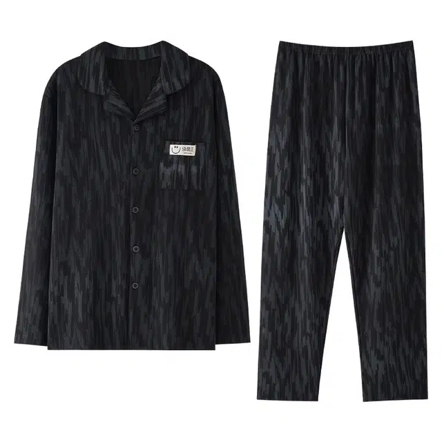 俏霓桐 舒适纯棉学生青少年可外穿家居服睡衣套装 男款