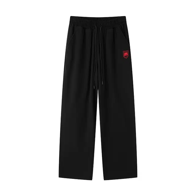 无畏东方 凤凰刺绣直筒简约中腰长裤休闲裤 男女同款