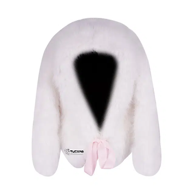 啄木鸟 萌趣可爱长耳兔小熊保暖甜美蝴蝶结 聚酯纤维 帽子 女款