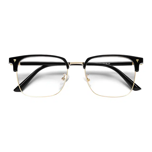 苍木优品 防蓝光镜复古痞帅黑武士半框近视可配度数网上配镜片眼睛 功能性眼镜 男女同款情侣款