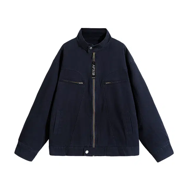 艾梵斯贝 美式复古潮流重磅做旧水洗解构拼接工装风日常通勤百搭高街风宽松休闲时尚高级感个性街头潮酷夹克 男款