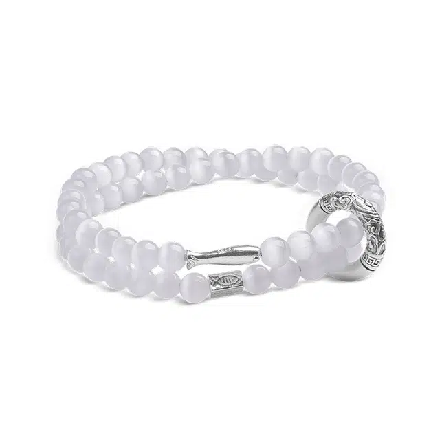 印象眸 新中式小众设计精致简约高级感时尚上岸锦鲤诸事顺利多圈转运珠玉手饰 礼盒包装#好运 琉璃 手串 男女同款情侣款