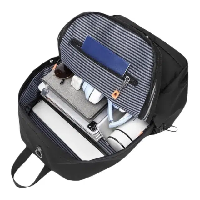 八小万 简约时尚潮流百搭轻便 皮膜 双肩包 男女同款情侣款 多色