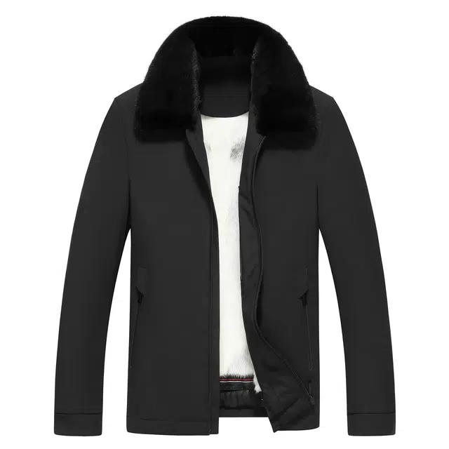 比利斯山羊 翻领水貂内胆派克服外套 男女同款