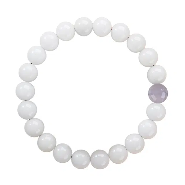 素于 素雅精致轻奢国潮新中式 气质优雅大方高颜值复古时尚个性休闲通勤古风百搭手饰#好运 白玉菩提 手串 男女同款情侣款