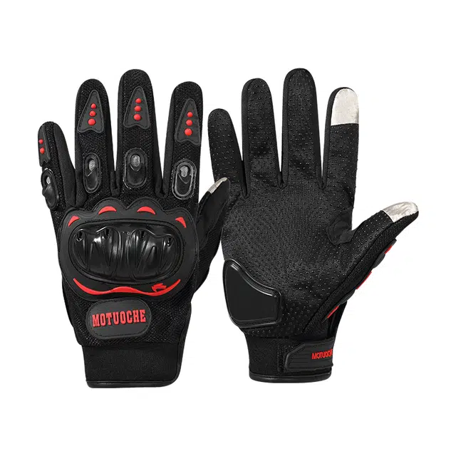 南极人 摩托车骑行透气机车越野防摔户外登山全指防护可触屏防滑耐磨 四季通用 运动手套 男款