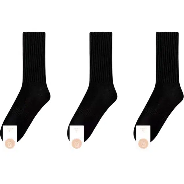 黛梦恋 加绒加厚防臭吸汗毛巾袜中筒袜 男款